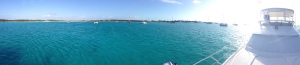 Panoramic picture of Meant 2B and other boat at Black Point